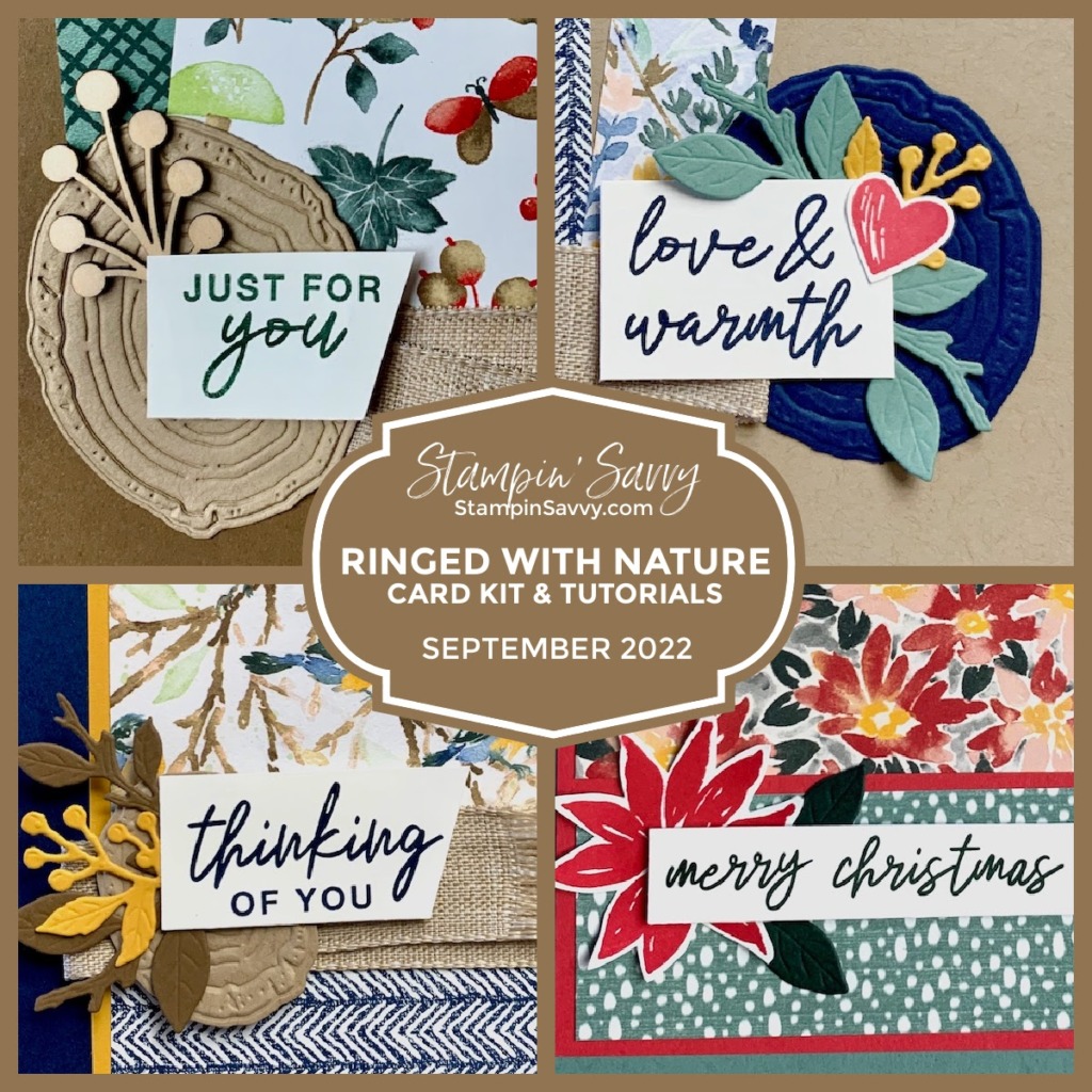RINGED WITH NATURE Tutorials Class Stampin' Savvy